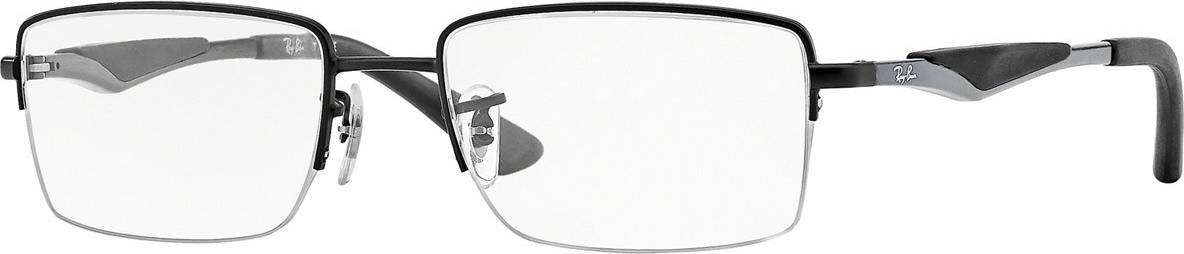 Rayban eyeglasses Ray-Ban RX6285 Active Lifestyle Black 53mm Semi Rimless Rectangular Optical Glasses