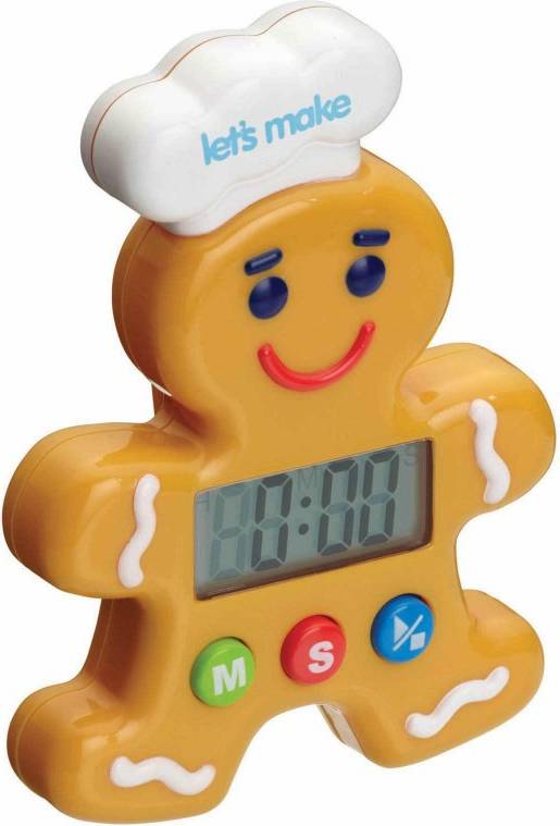 KitchenCraft Let’s Make Gingerbread Man Kitchen Timer 11.5cm