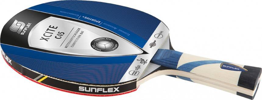 Table tennis racket Sunflex Table Tennis Racket Xcite C45