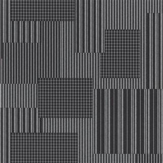 Designers Guild Patchwork Tapete Rivington Patchwork Ralph Lauren Black gris
