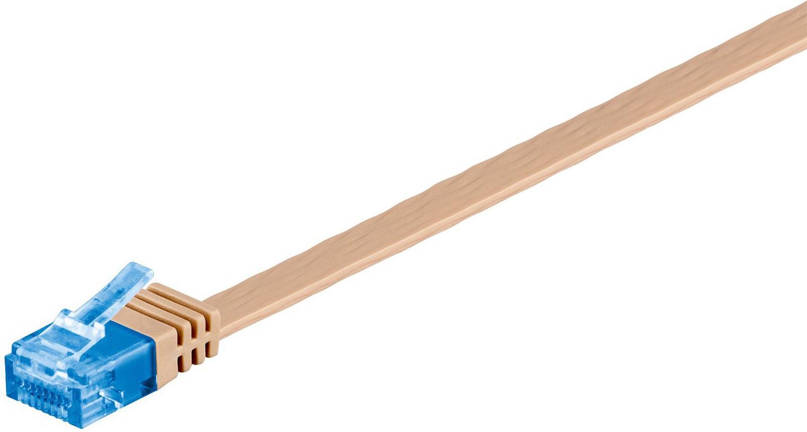 MicroConnect Flat U/UTP Cat6a RJ45 - RJ45 2m