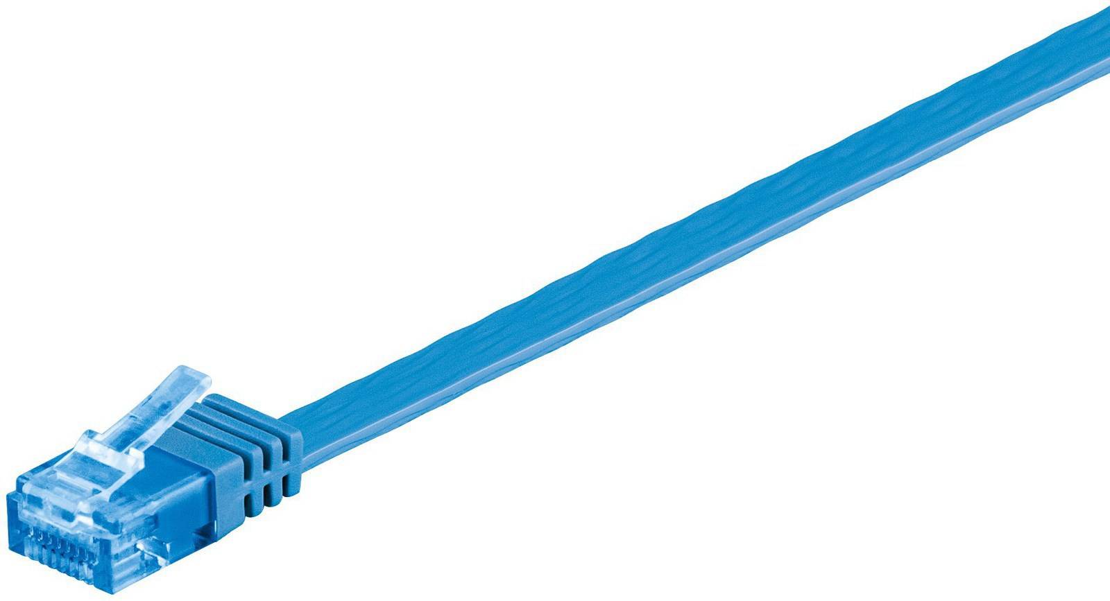 MicroConnect Flat U/UTP Cat6a RJ45 - RJ45 0.5m
