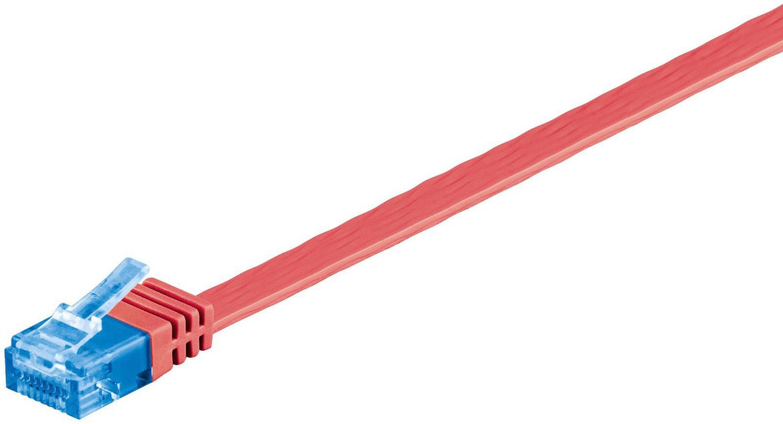 MicroConnect Flat U/UTP Cat6a RJ45 - RJ45 1m