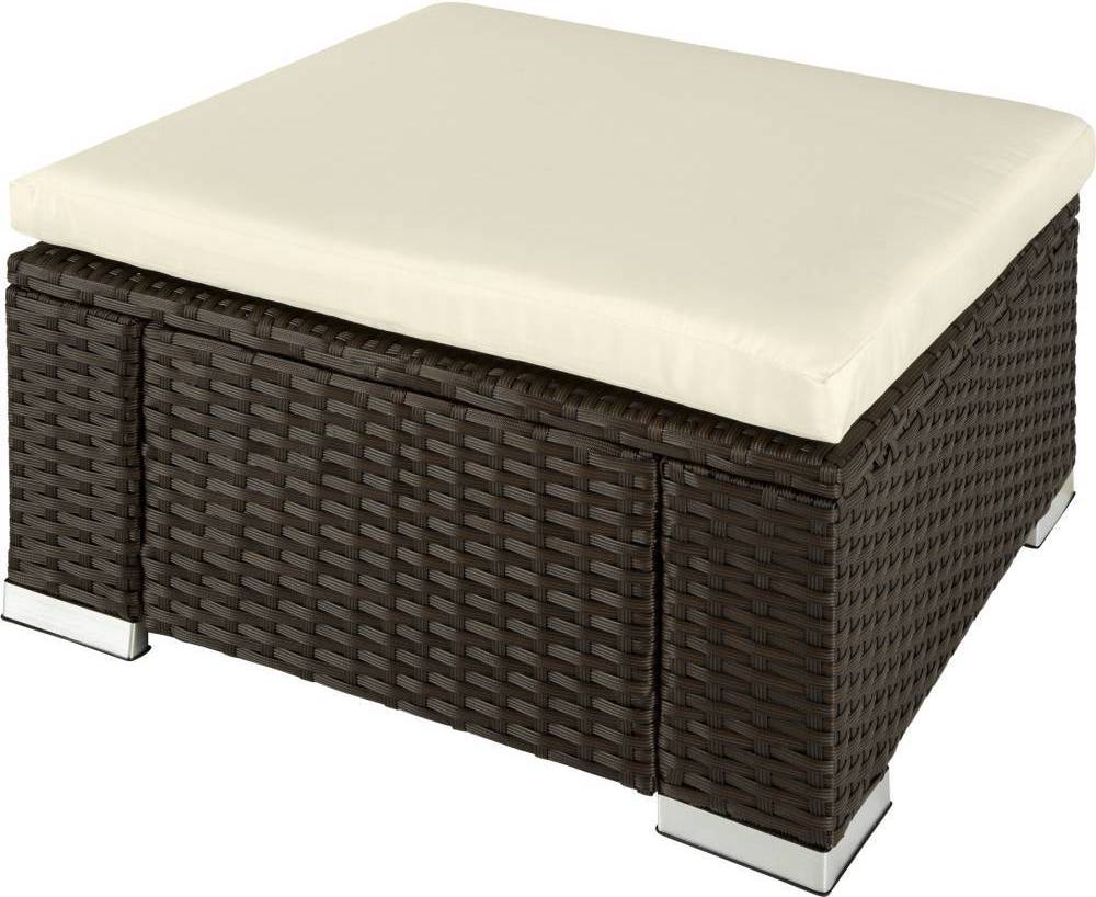 Pouf tectake Pouf In Rattan