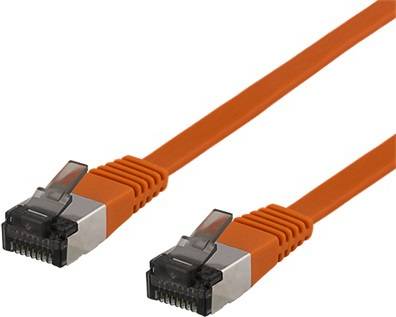 Deltaco Flat U/FTP Cat6a RJ45 - RJ45 1.5m