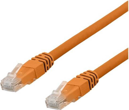 Nätverkskabel 50m Deltaco U/UTP Cat6a RJ45 - RJ45 LSZH 50m