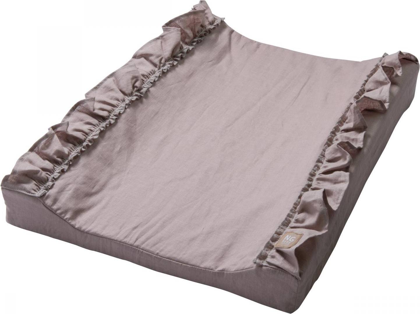 Changing Pad Standard Ruffle Dusty Pink Mood Ruffles