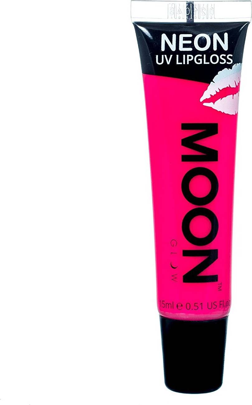 Neon UV Lip Gloss Pink Raspberry