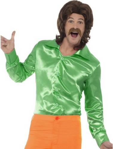 Camicia Verde in Raso