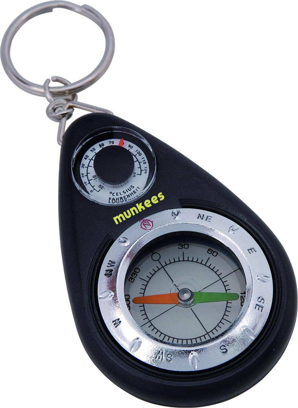 Munkees Thermometer Compass Keychain