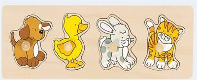 Goki Dog Duck Rabbit Cat 4 Bitar