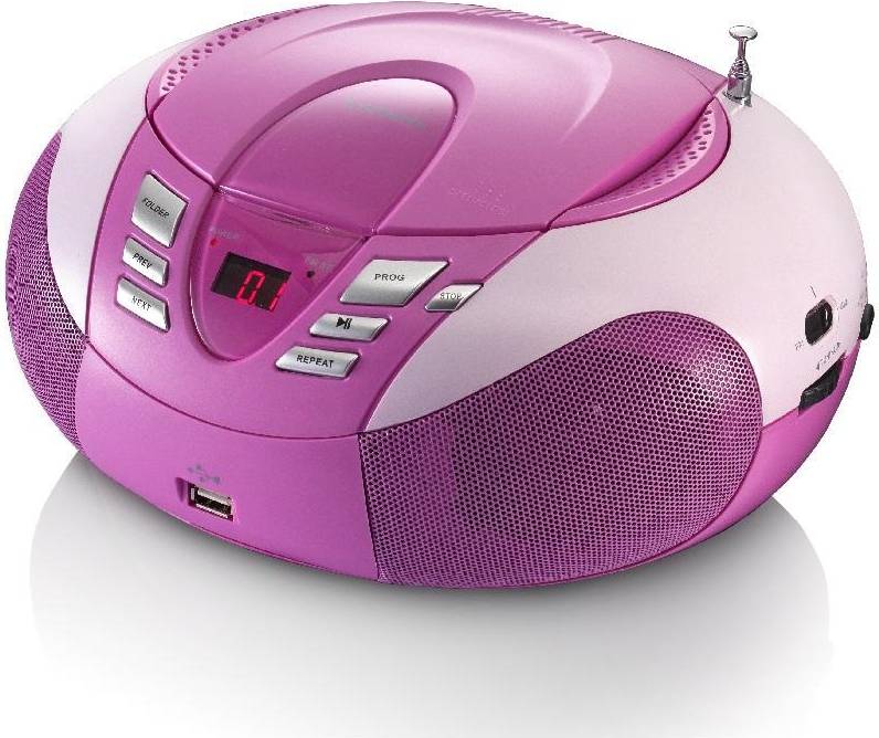Radio mp3 Lenco SCD-37 Digitalt FM Rosa MP3 Avspilling