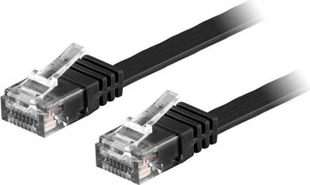 Deltaco Flat U/UTP Cat6 RJ45 15m
