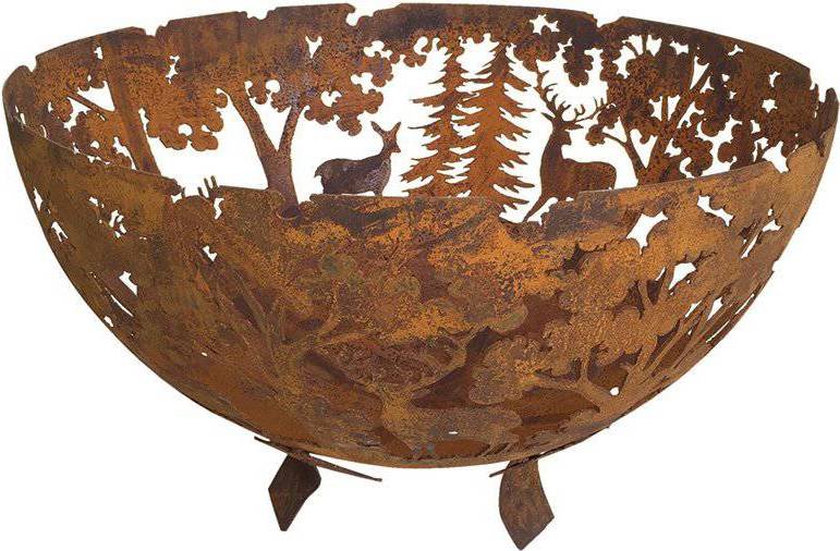 Esschert Design Fire Bowl Laser Cut Rust FF262