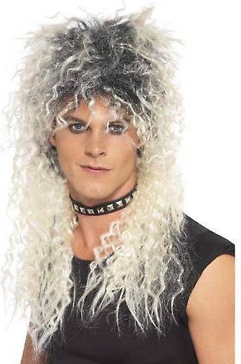 Smiffys Hard Rocker Wig Two Tone Blonde