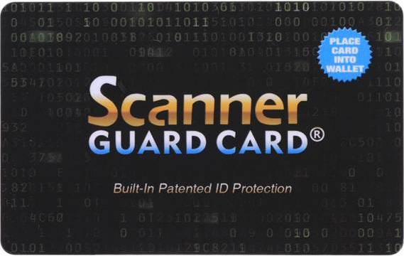Rfid skydd Scanner Guard Card Skimming Blocker Card RFID Protection - Black