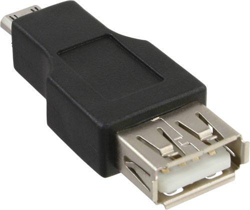 InLine USB A - Micro B M-F 2.0 Adapter 0.5m