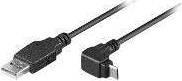 MicroConnect USB A-USB Micro-B 2.0 Angled