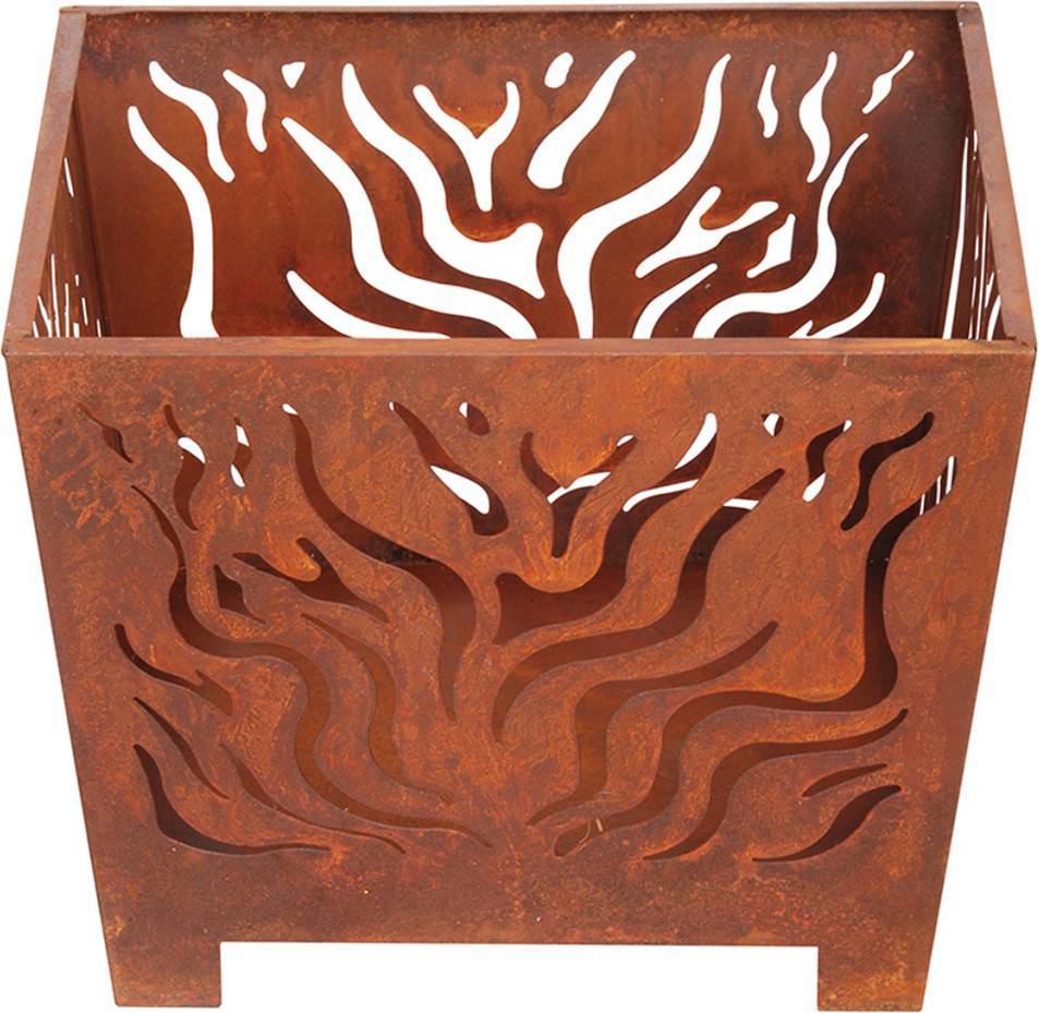 Esschert Design Fire Basket Square Rust S FF161