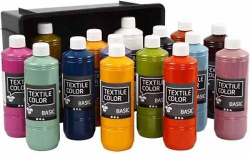 Textile Color Paint, Basic Trend Colors 15x500ml