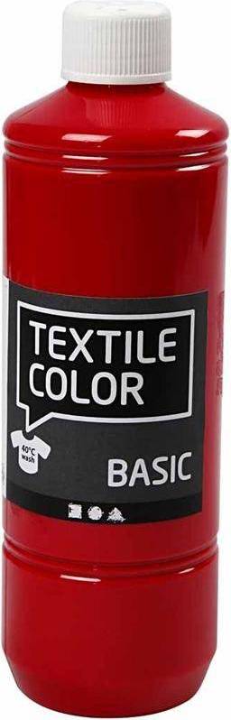 Textile Color Paint, Basic Primary Red 500ml