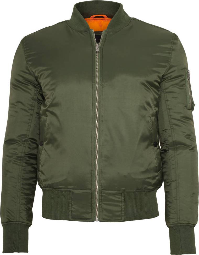 Basic Bomber Jacket - Olive