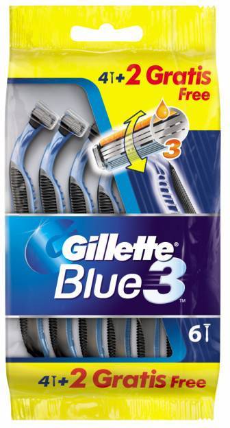 Gillette Blue3 Disposable Razor 6-pack