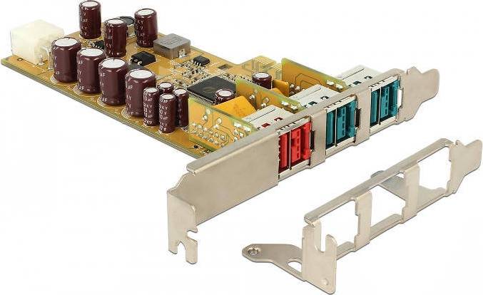 Pcie usb DeLock USB Adapter PCIe 1.1 PoweredUSB 2.0