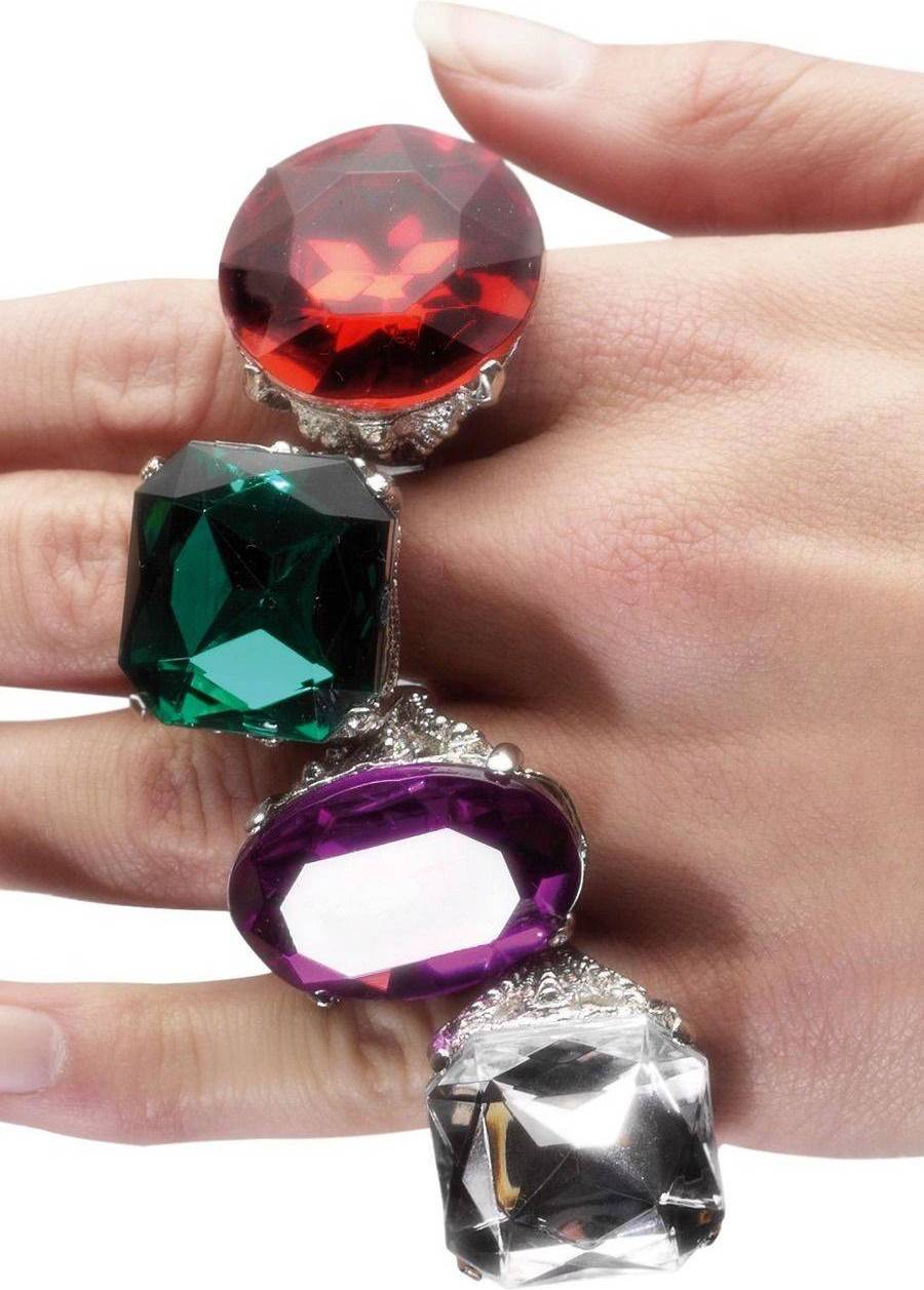 Smiffys Assorted Rings