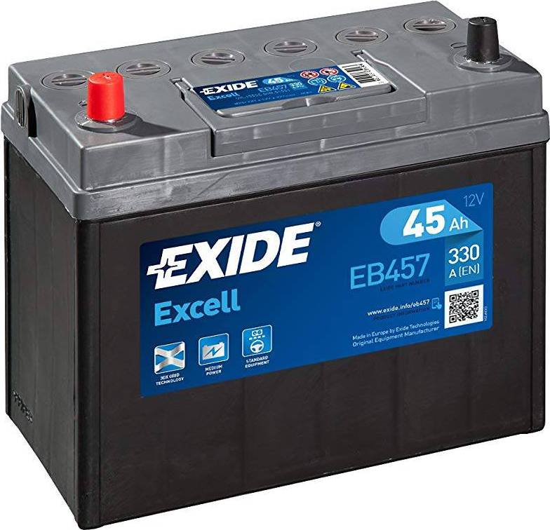 Bilbatteri 12v Exide EB457