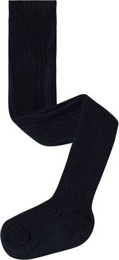 Melton Basic Rib Knit Tight - Navy Blue