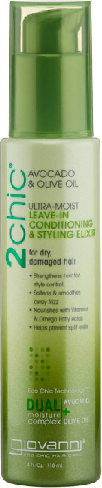 Avocado oil Giovanni 2Chic Ultra-Moist Leave-In Conditioning & Styling Elixir 118ml