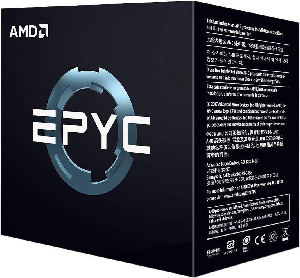 AMD Epyc 7551 32 Core 64 Thread Sp3 Socket