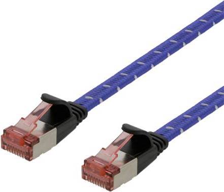 Deltaco Tough Flat RJ45-RJ45 U/FTP Cat6a 2m