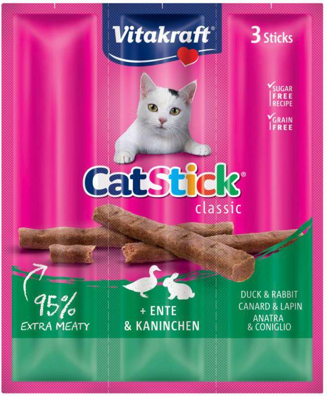 Vitakraft Cat Stick Mini Duck & Rabbit