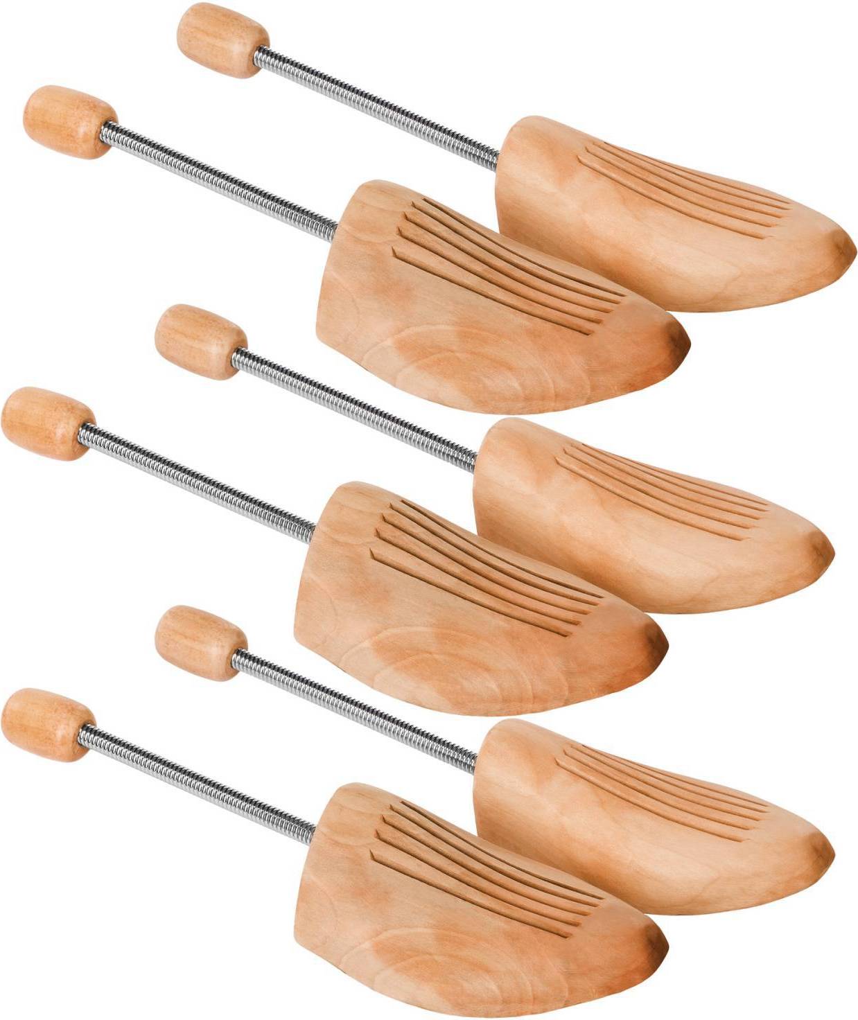 Shoe tree tectake Shoe Blocks Spiral Spring 3-pack