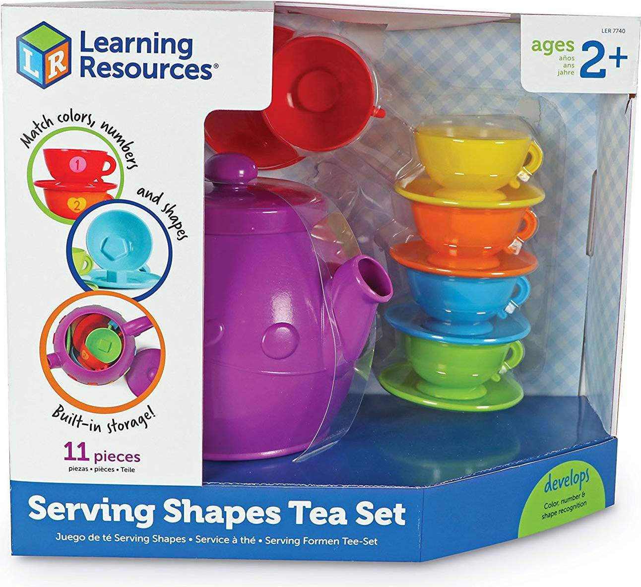 Learning Resources Serving Shapes Tea Set