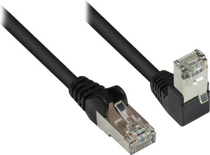 Angled RJ45-RJ45 S/FTP Cat6