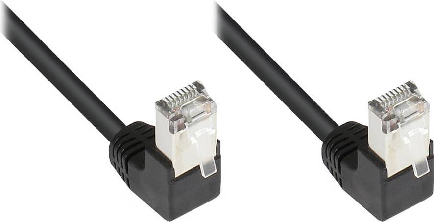 Good Angled RJ45-RJ45 F/UTP Cat5e 1m