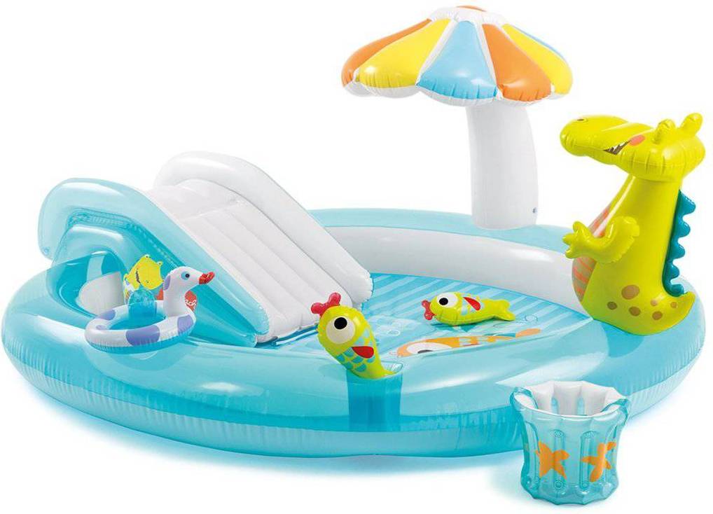 Pool slide Intex Gator Inflatable Play Center w/ Slide