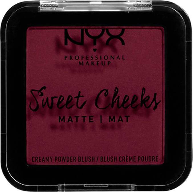 NYX Sweet Cheeks Creamy Powder Blush Matte Red Riot