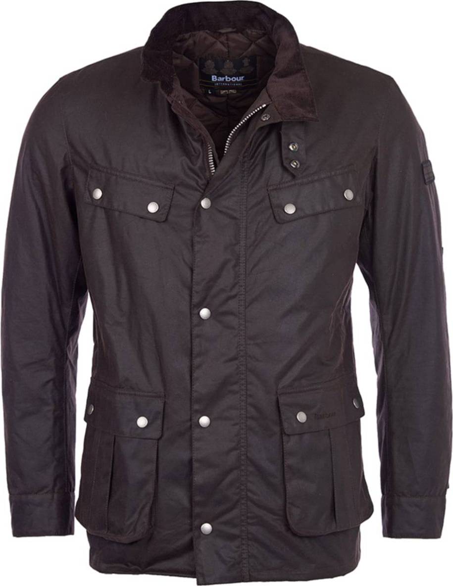 Barbour wax jacket mens Barbour Duke Wax Jacket - Rustic
