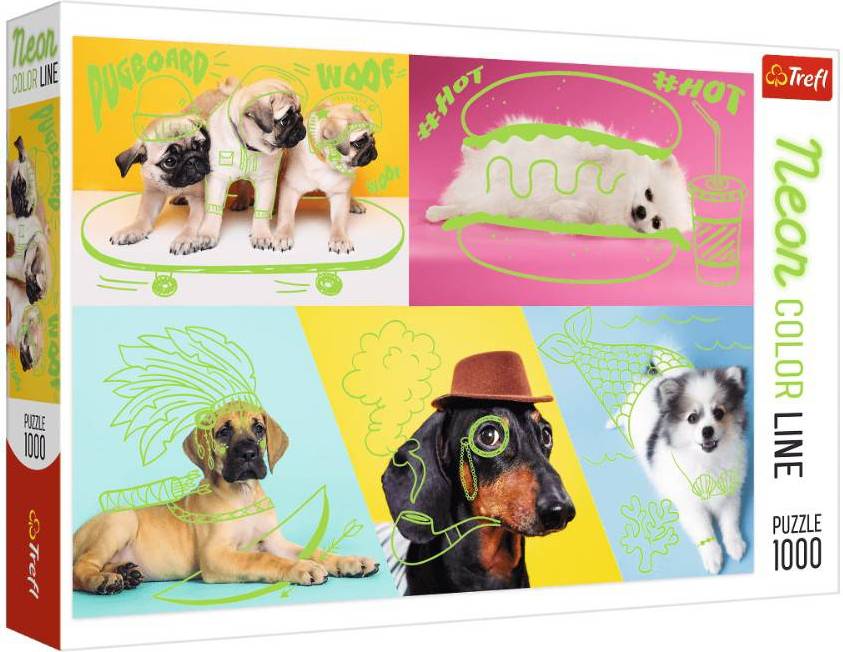 Trefl Neon Color Line Cool Dogs