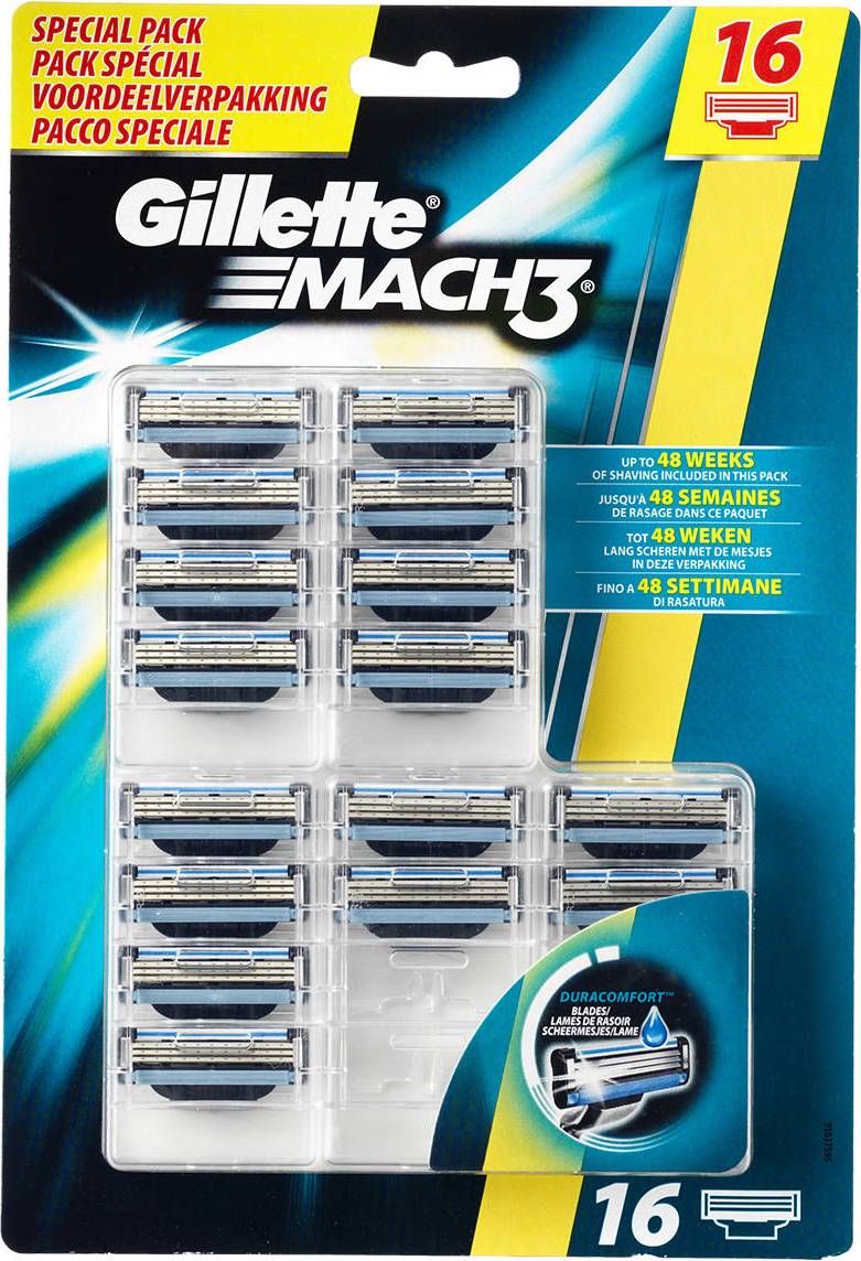 Barberblade gillette mach3 Gillette Mach3 16-pack