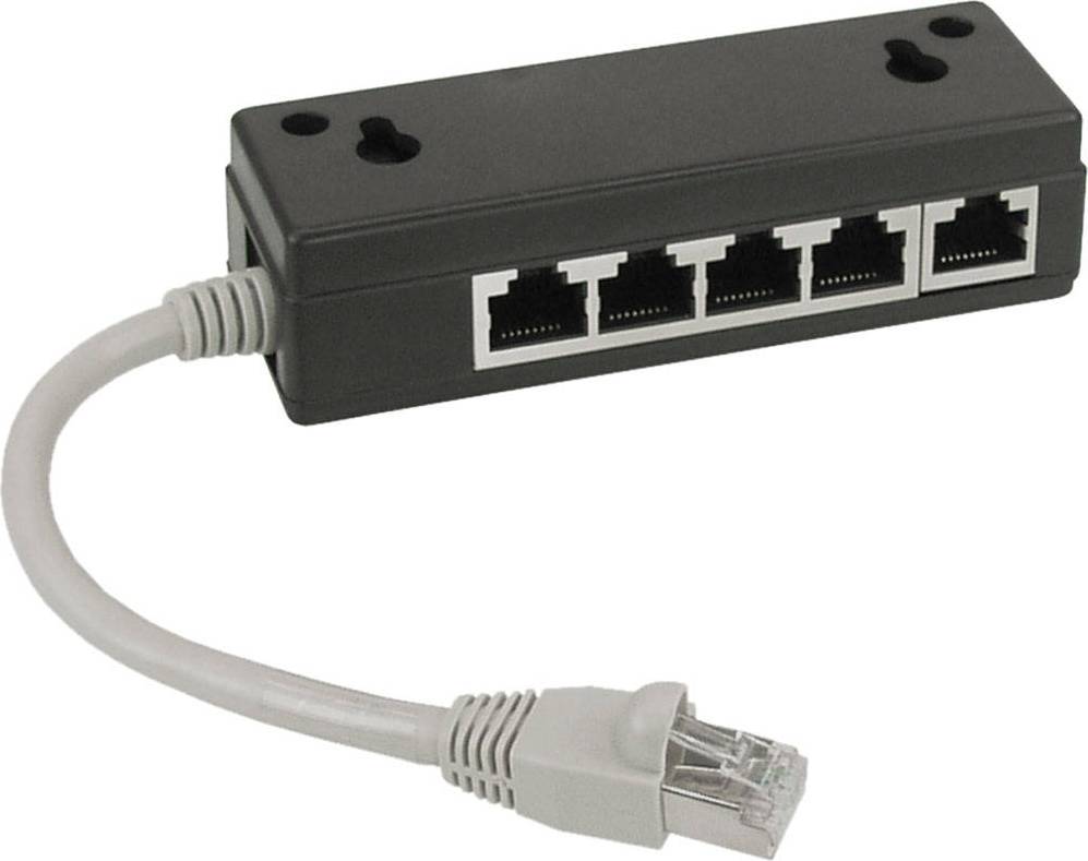 ISDN Splitter RJ45-5RJ45 M-F