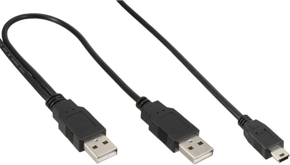 InLine 2USB A-USB Mini-B