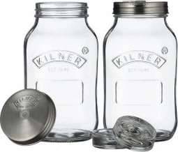 Kilner Fermentation Jar Kitchen Container 2pcs 1L