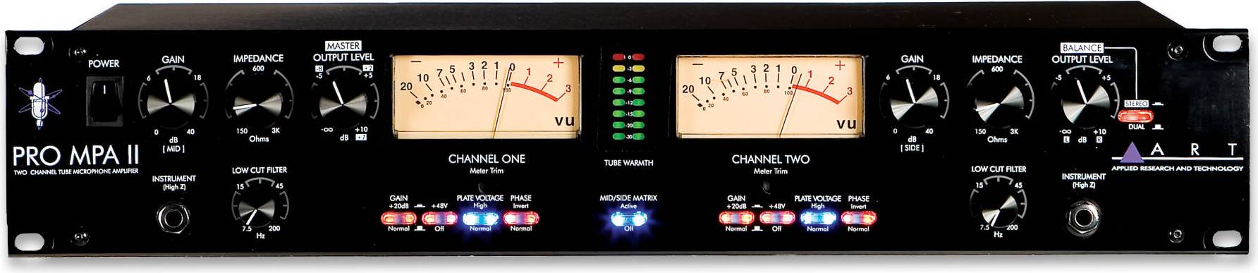 2 channel amp ART Pro MPA II Channel Microphone Preamp