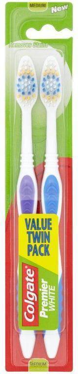 Colgate Premier Clean Medium 2-pack