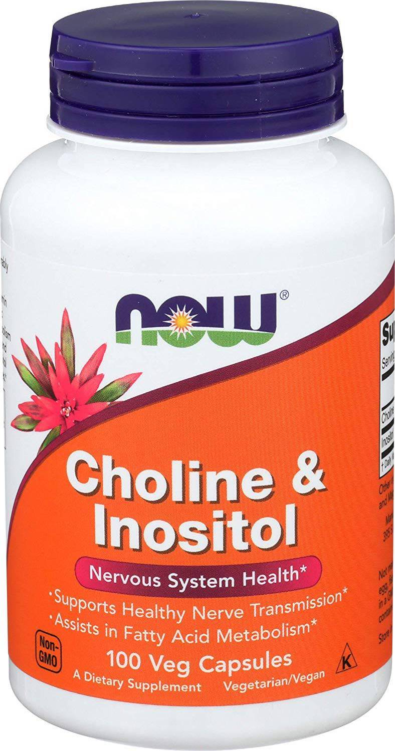 Inositol Now Foods Choline & Inositol 500mg 100 Stk.